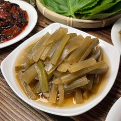 궁채장아찌 — 500g·1kg·2kg 소분 · 표시사항 라벨 부착