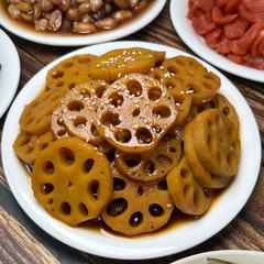연근조림 — 500g·1kg·2kg 소분 · 표시사항 라벨 부착
