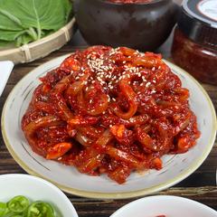 오징어젓 — 500g·1kg·2kg 소분 · 표시사항 라벨 부착